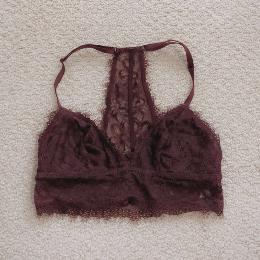 Aerie maroon bralette